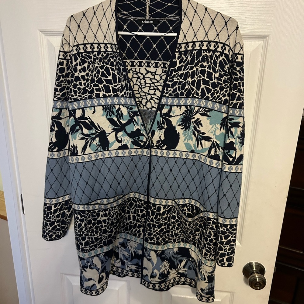Olsen Patterned Cardigan